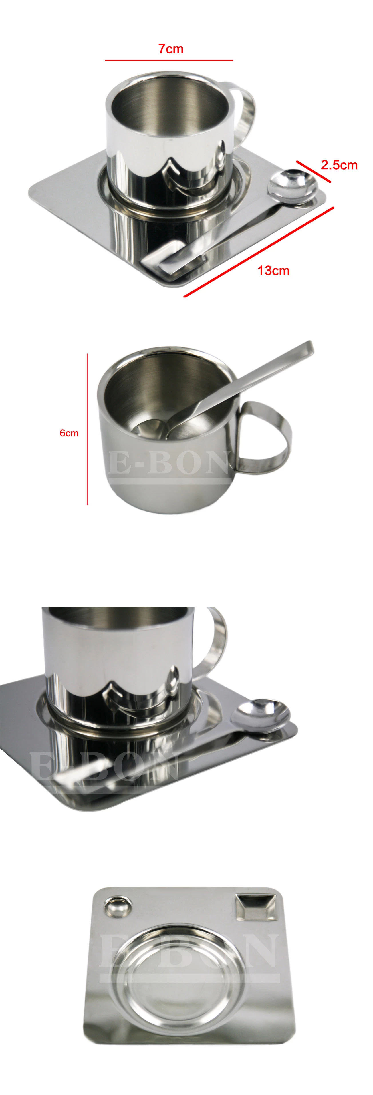 Stainless steel Coffee Cup set