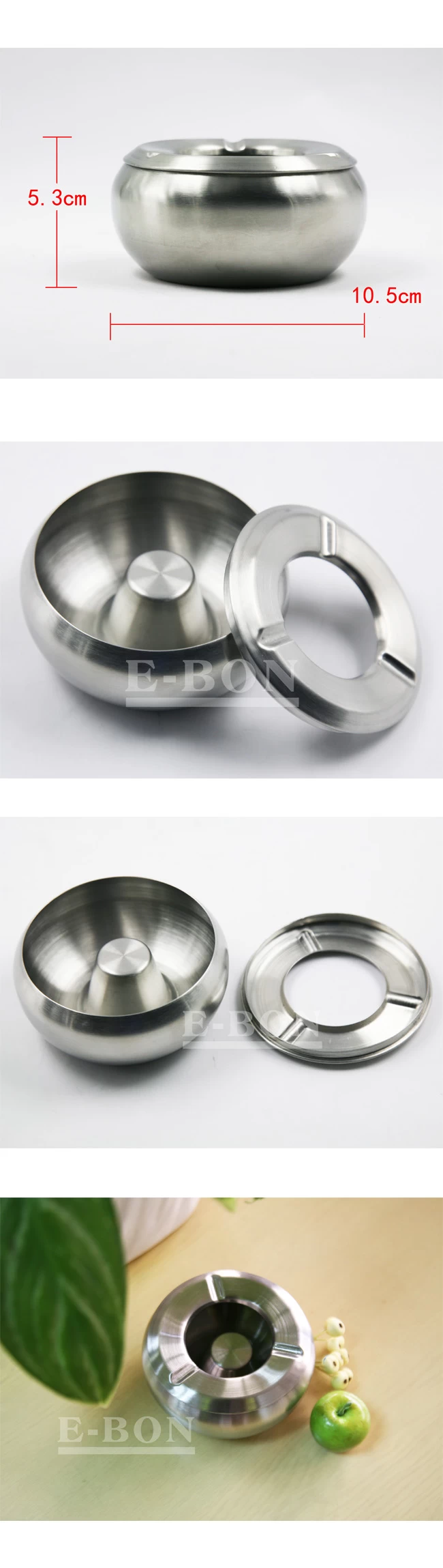 stainless steel ashtray