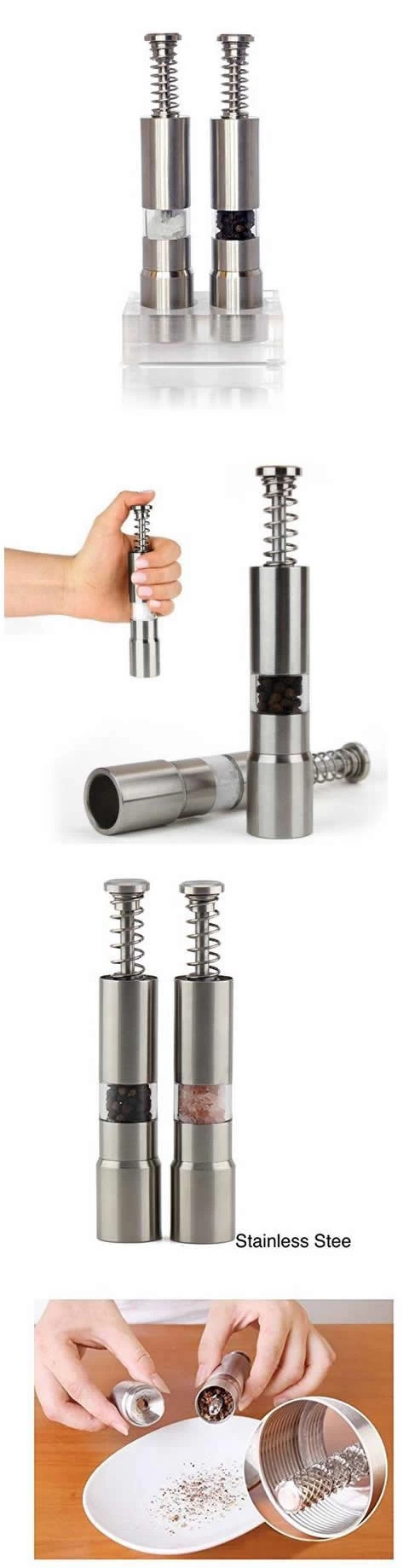Stainless Steel salt and pepper 