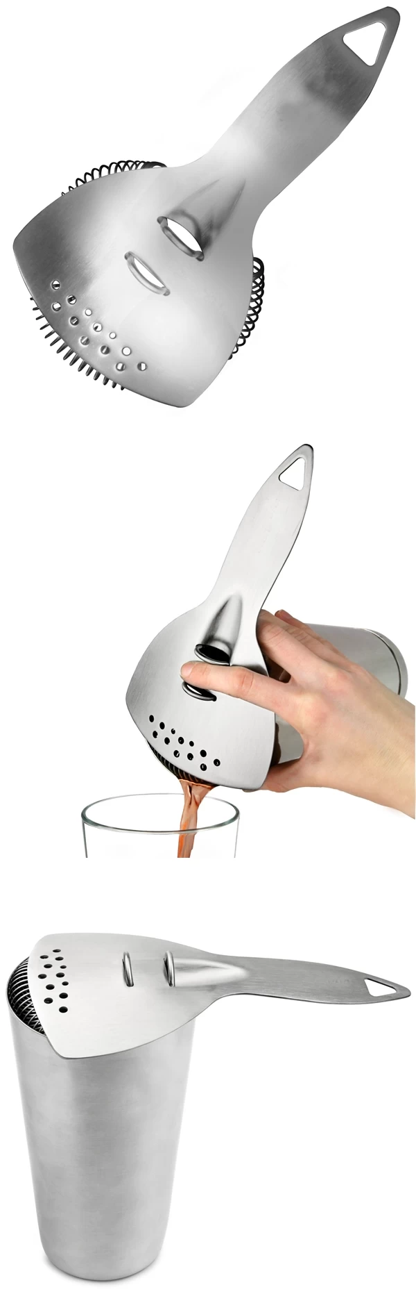 Stainless Steel Cocktail Strainer 