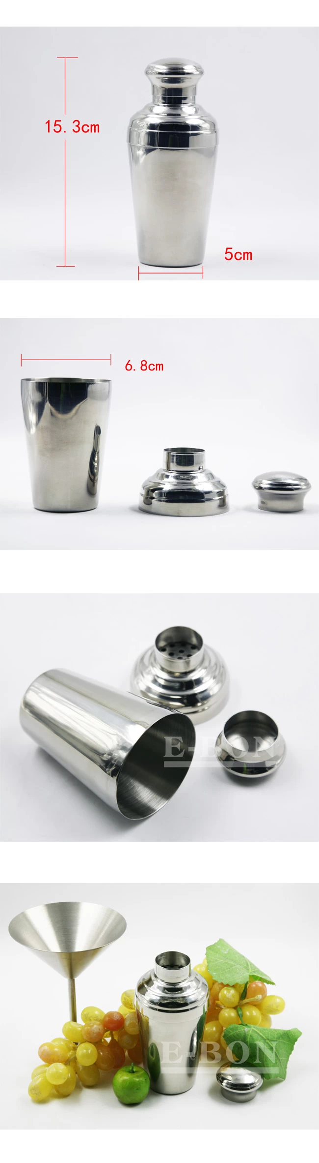 Stainless steel Cocktail Shaker