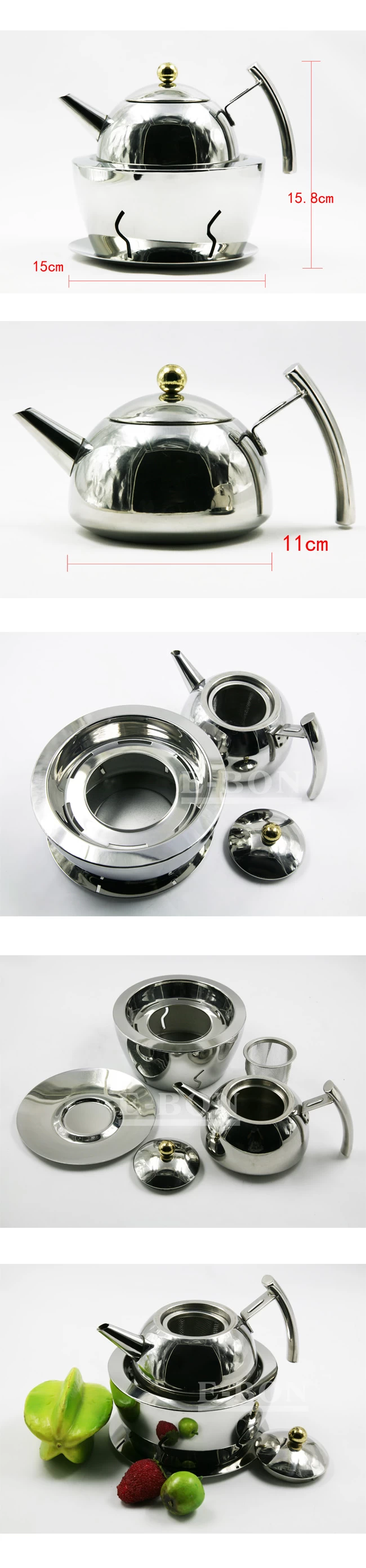 Stainless Steel Teapot Set