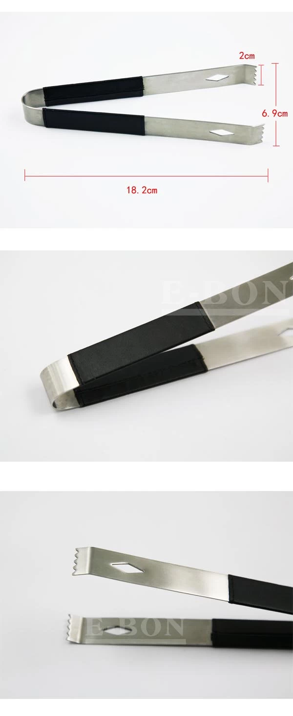 stainless steel ice tong