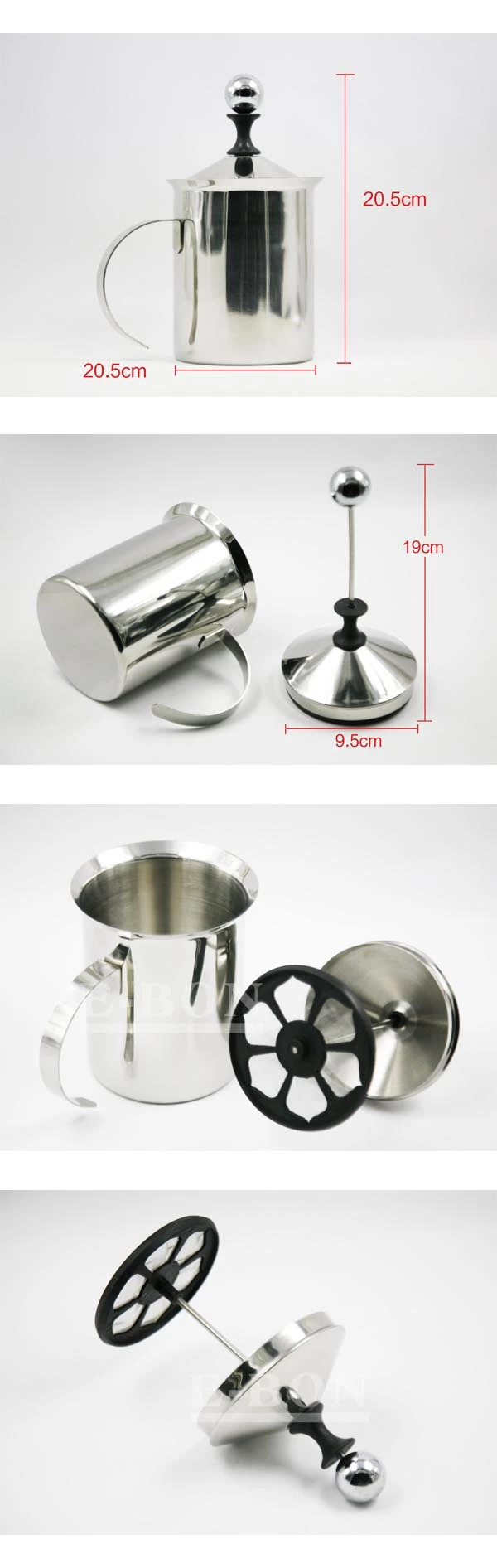 Stainless steel filter milk can