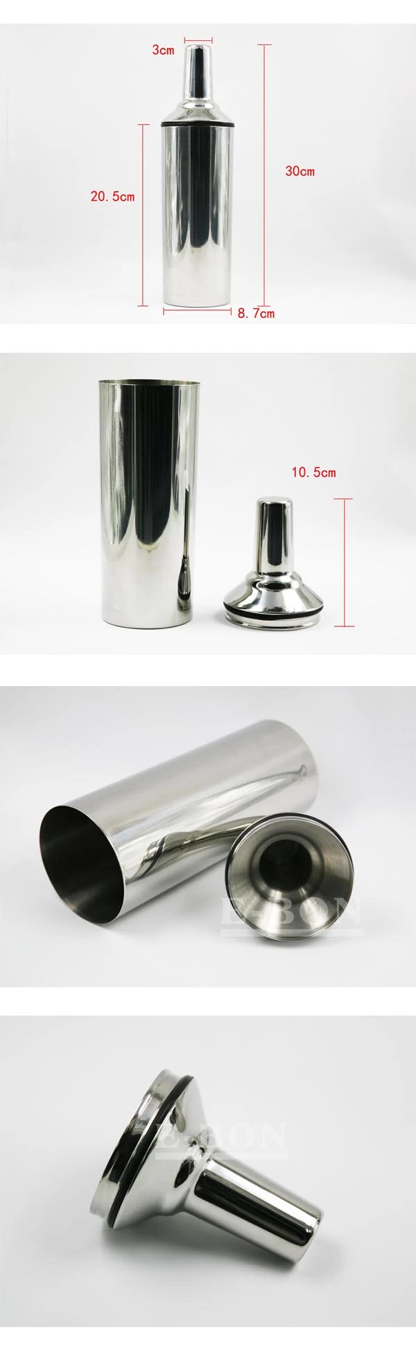 750ML Stainless steel Cocktail Shaker