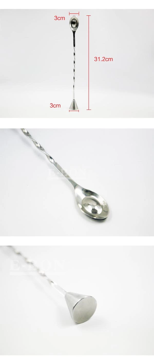 Stainless steel mixing spoon