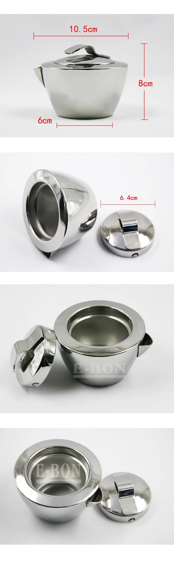 Stainless steel Sauce boat with lid