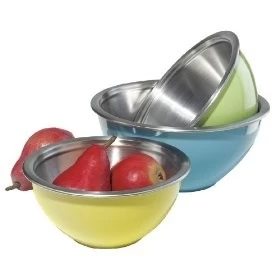 3 PC Stainless Steel Salad bowl with mark EB-GL18K