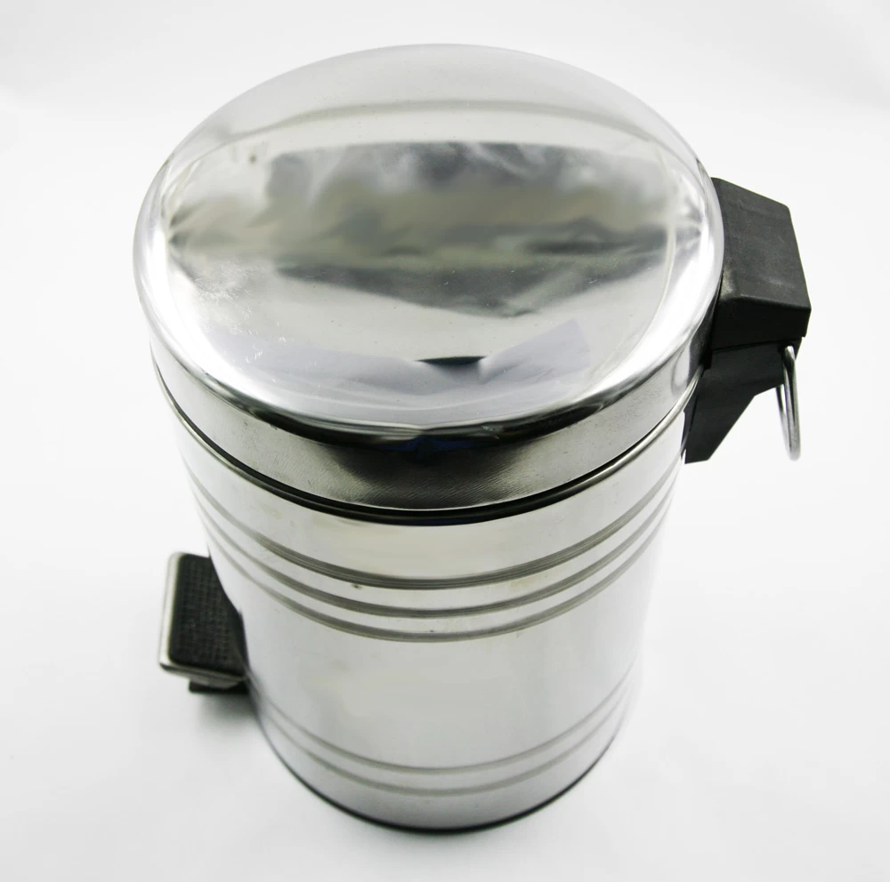 3L Stainless steel Pedal Bin Trash can Waster bin EB-P65
