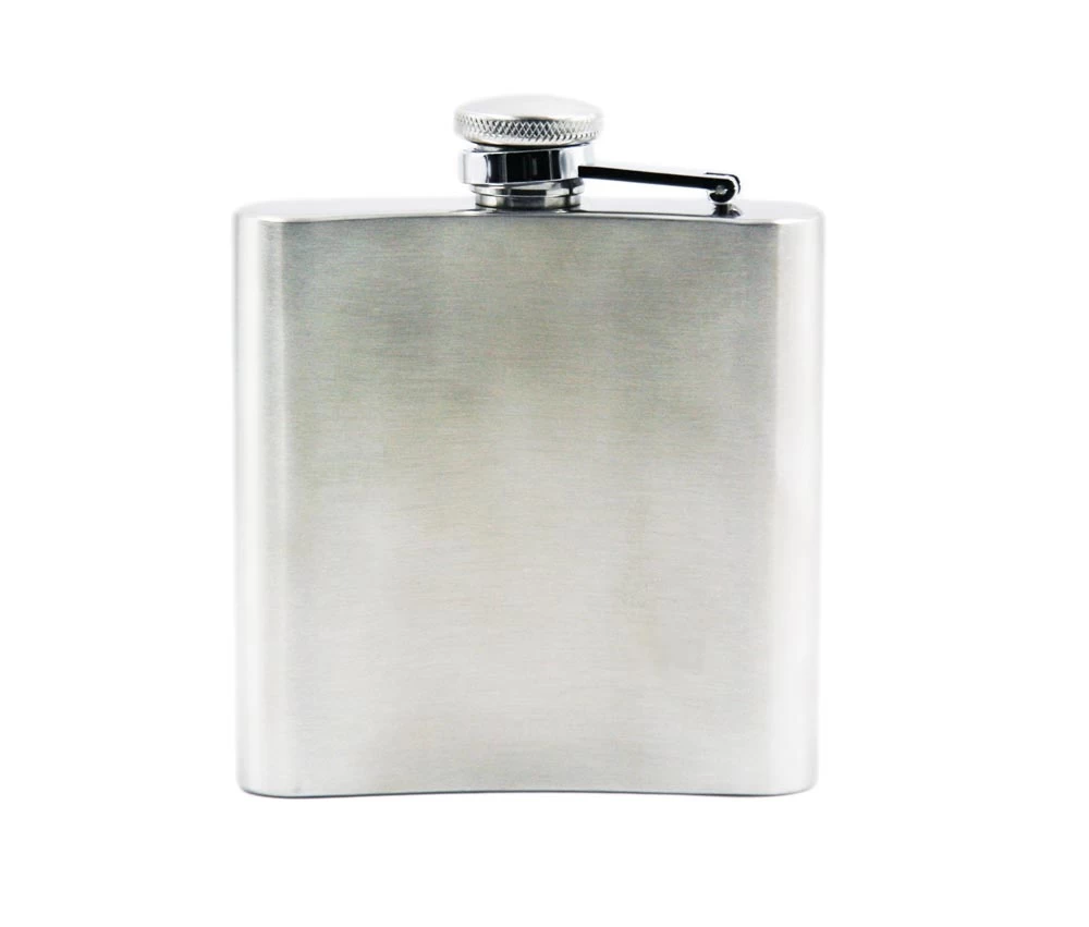 6oz Stainless Steel Hip Flask Pocket Bottle for Whiskey Liquor EB-HF006