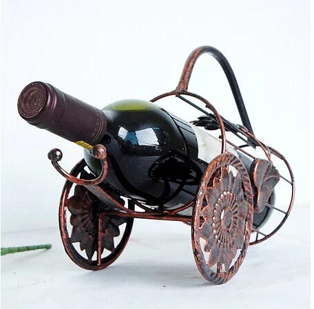 Antique Rocking Car Design Wine Rack  Display Wine Holder Stand