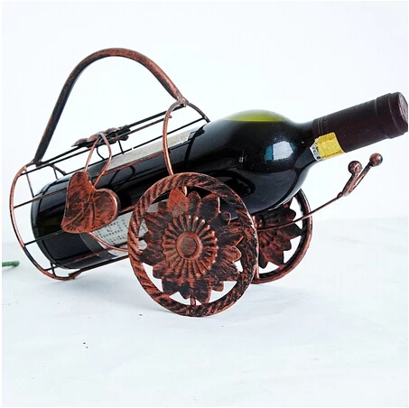 Antique Rocking Car Design Wine Rack  Display Wine Holder Stand