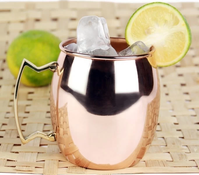 Bar style Hammered Moscow Mule Copper Mugs, stainless steel mule mugs copper mule mugs