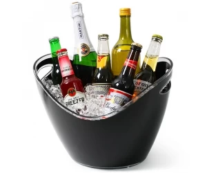 Black Acrylic ice bucket /Drinks Pail
