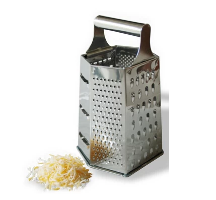 Cheese Grater  6-sided Stainless Steel Box Grater Kitchen Tool