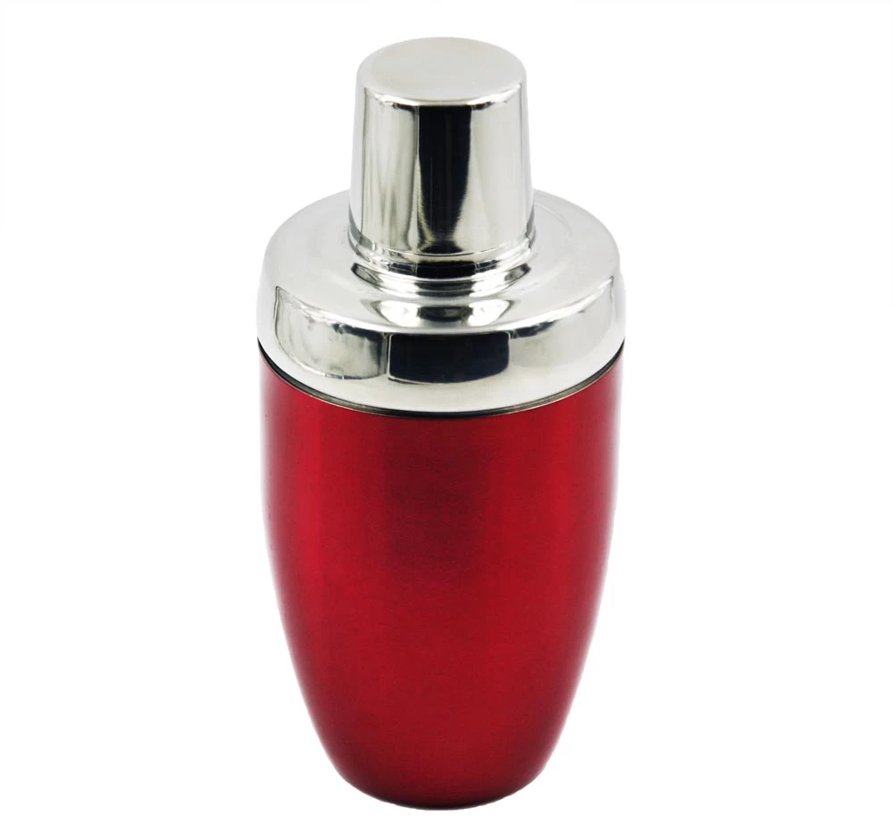 China Stainless Steel Cocktail Shaker Red Spray paint Cocktail Shaker EB-B71