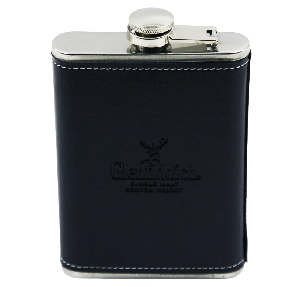 Classic Stainless steel high-end Hip Flask Black Pocket Bottle EB-HF009