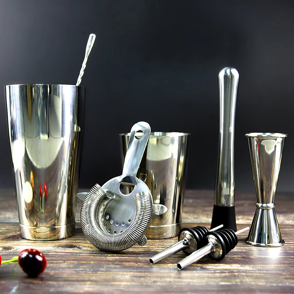 Cocktail Shaker Set Of 8-Pieces