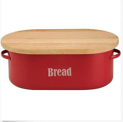 Colorful  High Quality Stainless Steel Bread   With Wood Bottom