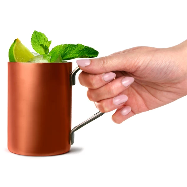 Copper plated stainless steel Copper Mug with stainless steel handle