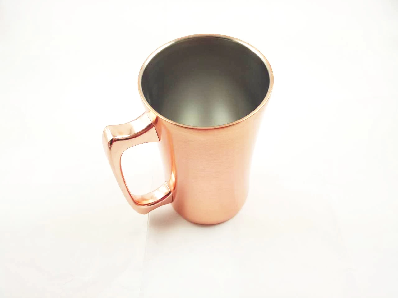 Rose gold double Wall Stainless Steel Beer Mug with Copper Plated