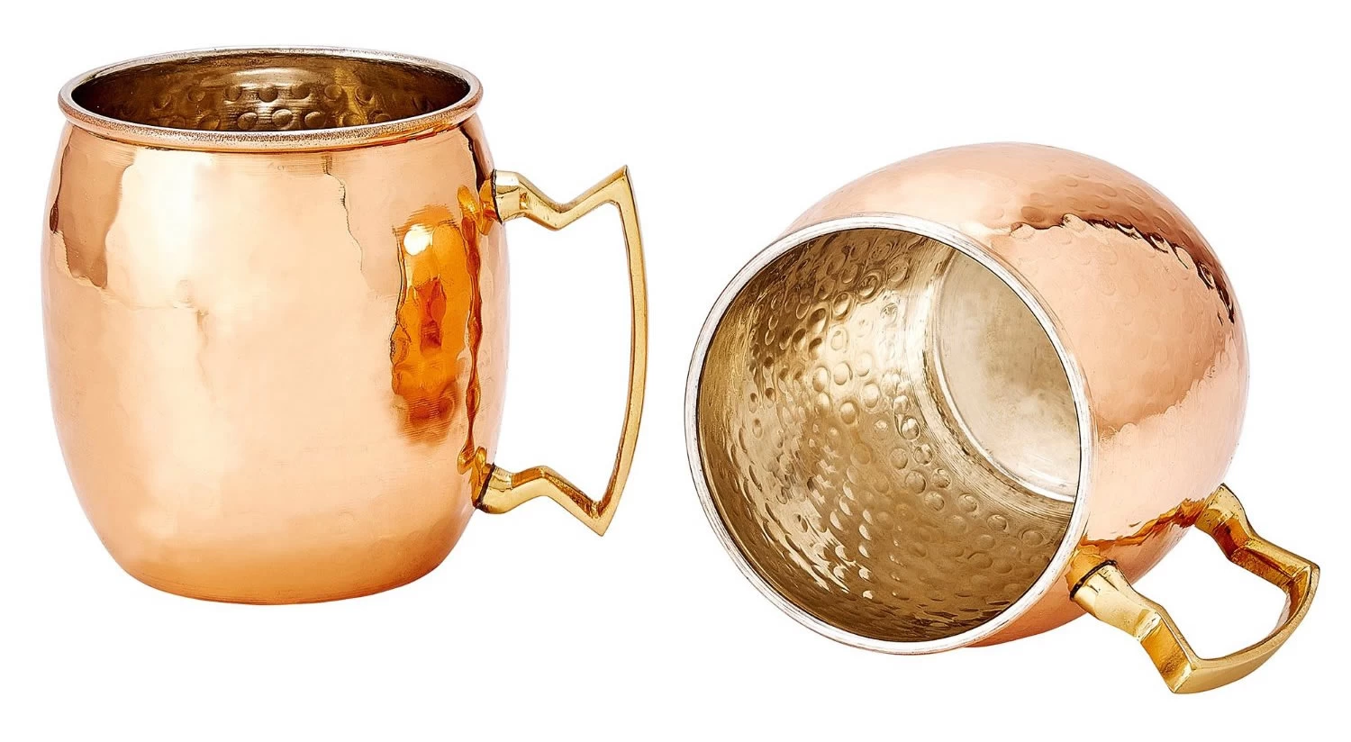 Hammered Copper plated Moscow Mule Mugs