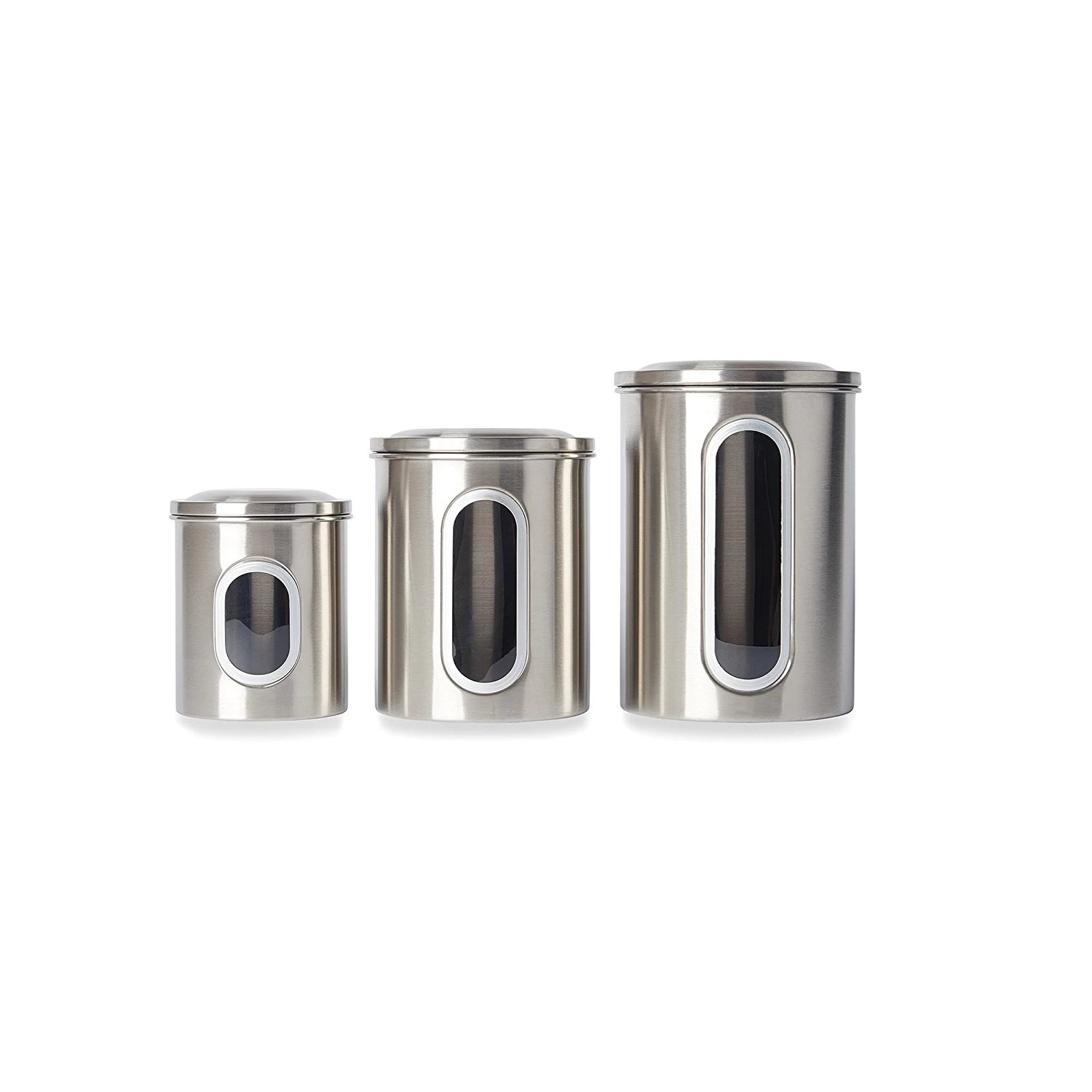 High Quality Stainless Steel Food Storage Canister Set with Removable Air-Tight Lids