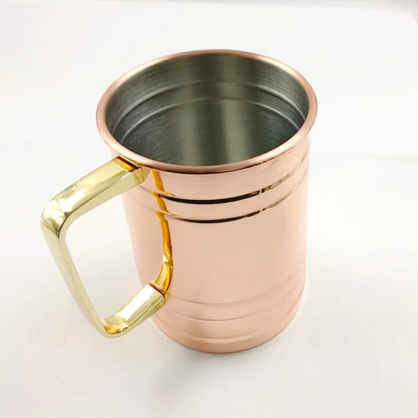 Stainless Steel Julep Cup with Copper Plated manufacturers in china