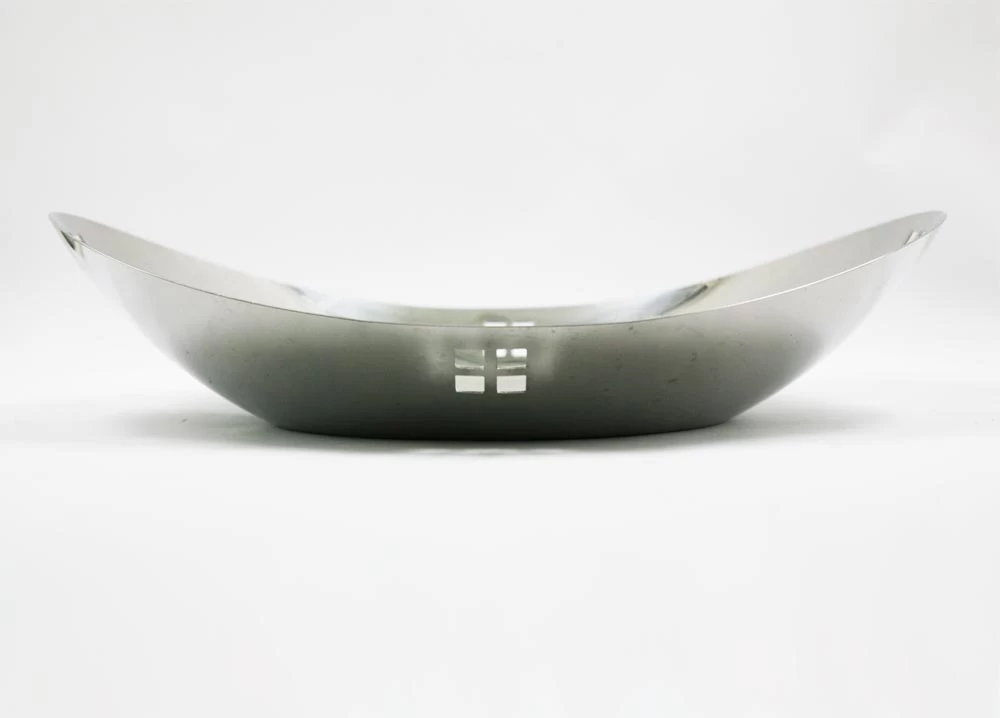 New design Stainless steel  boat shape fruit bowl EB-GL35