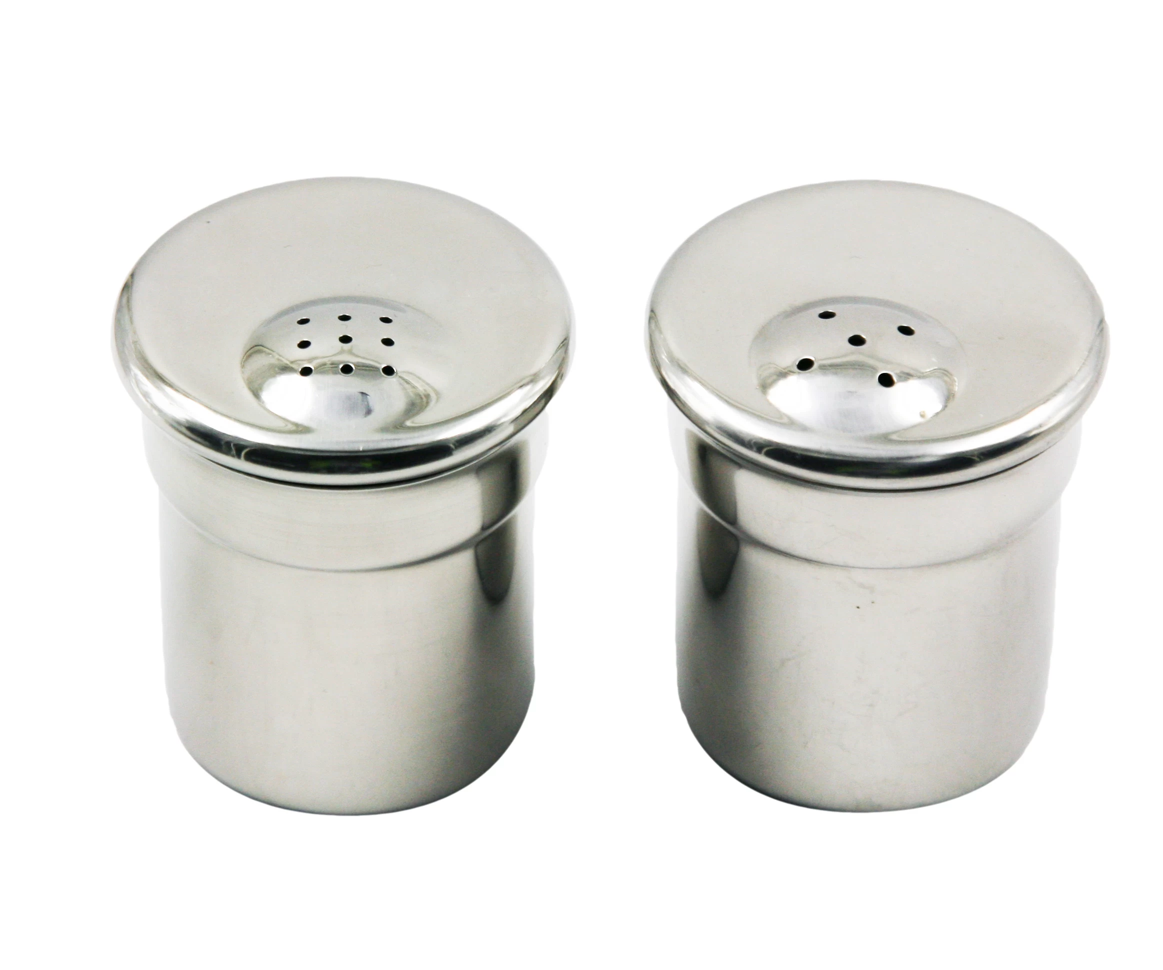 Practical Stainless steel 2pcs salt and pepper shakers EB-SP93