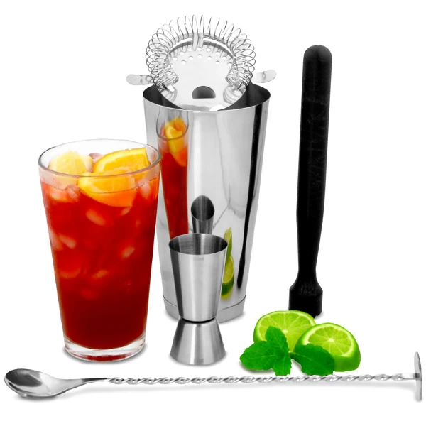 Premium Cocktail Shaker & Mixer Set, Stainless Steel Cocktail Gift Set