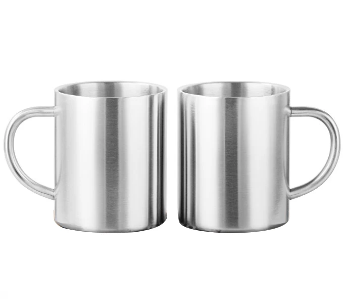 Premium Stainless Steel Coffee Mugs Set of 2