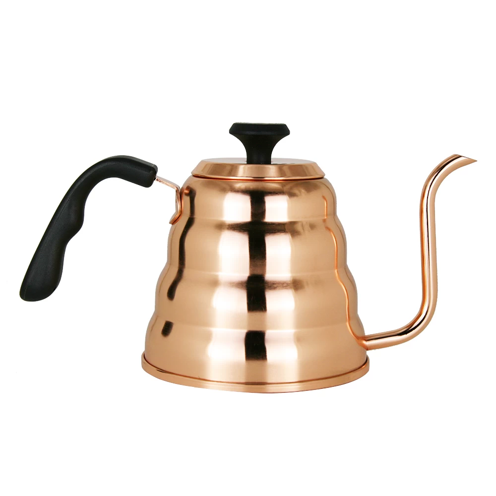中国 优质不锈钢铜倒在水壶咖啡滴水壶 制造商