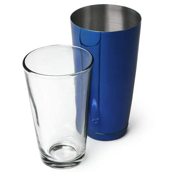 Professional Blue Boston Cocktail Shaker