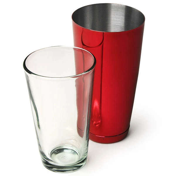 Professional Red Boston Cocktail Shaker