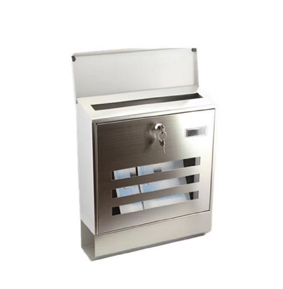 QUALITY IS TOP, ANTI-RUST Modern Mail boxes Stainless Steel Window Newspaper Holder Urban Mailboxes
