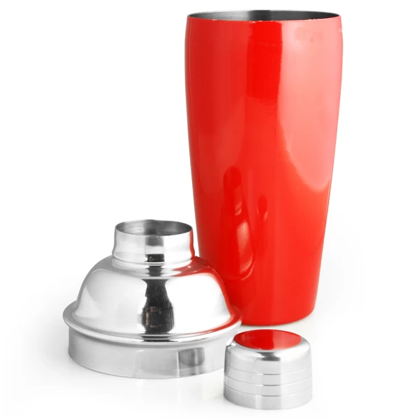 Red Spray paint Stainless Steel Cocktail Shaker