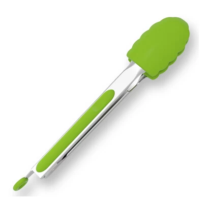 Silicone Tipped & Stainless Steel Ergonomic Kitchen Tongs