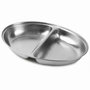 Stainless Steel 2 Division Vegetable Dish