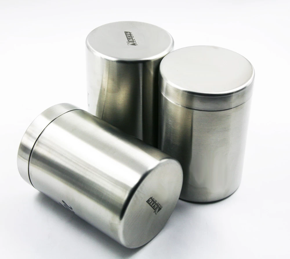 Stainless Steel Canister Coffee Tea Sugar Container set EB-MF020