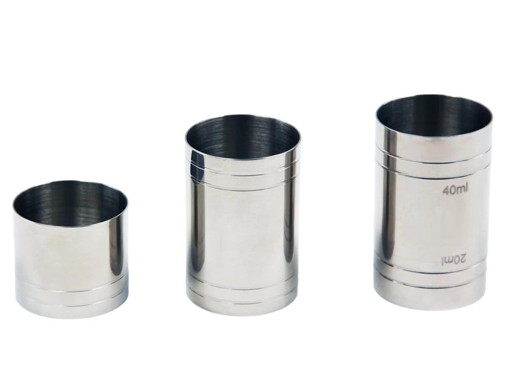 Stainless Steel Circular Column Jigger Bar Measuring Cup EB-BT58
