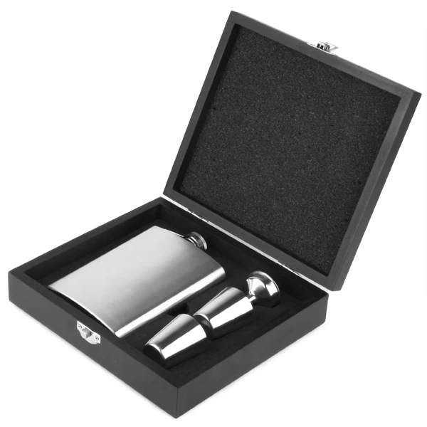 Stainless Steel Hip Flask Set with Gift BoxEB-TP0013