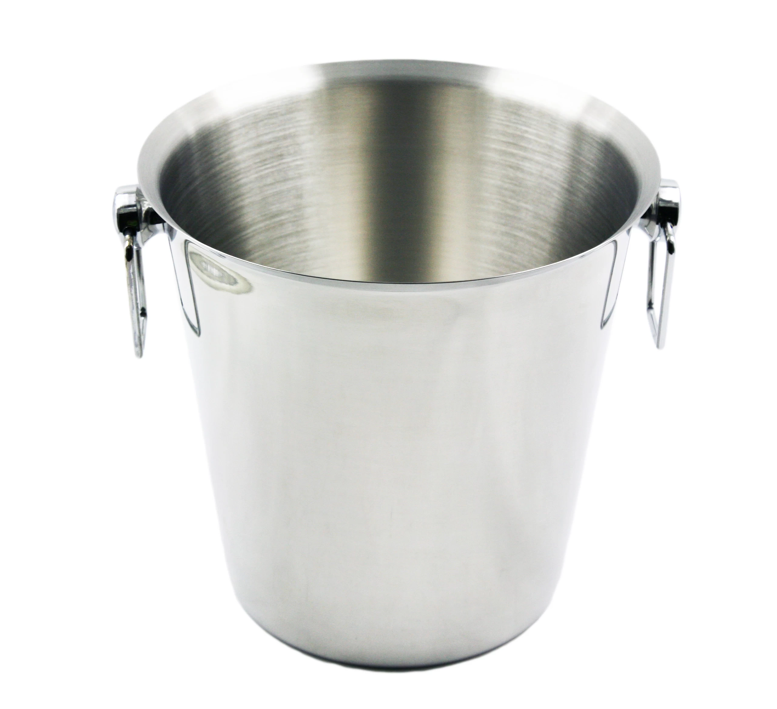 Stainless Steel Ice Bucket with Ring Handles Deluxe Wine Champagne Cooler EB-BC66
