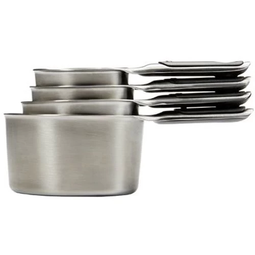 Stainless Steel Measuring Cups with Magnetic Snaps