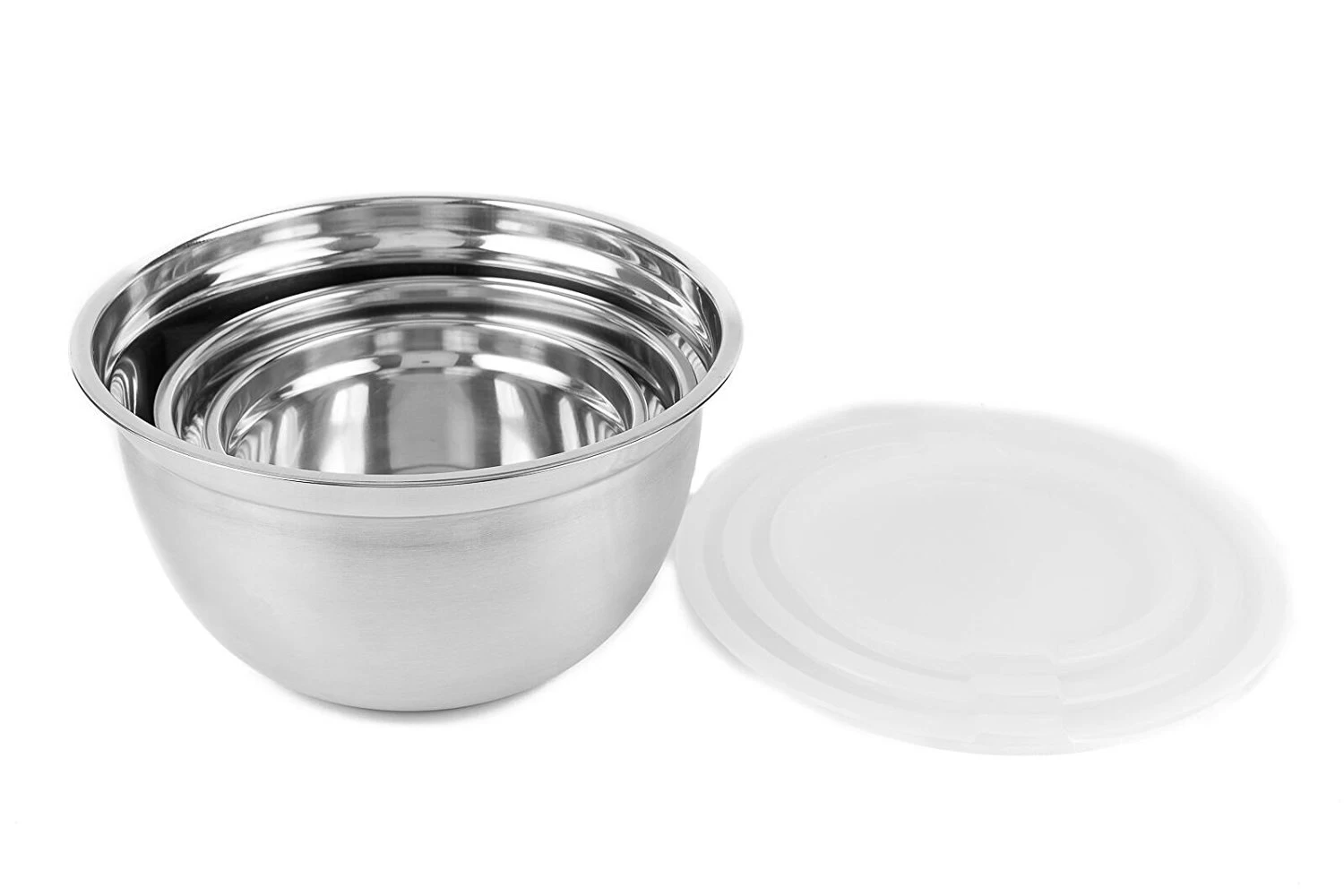 Stainless Steel Mixing Bowls with Lids Set of 3