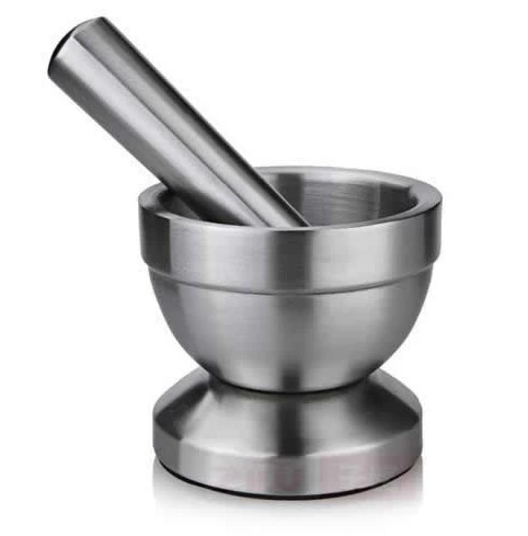 Stainless Steel Mortar and Pestle Garlic Crusher