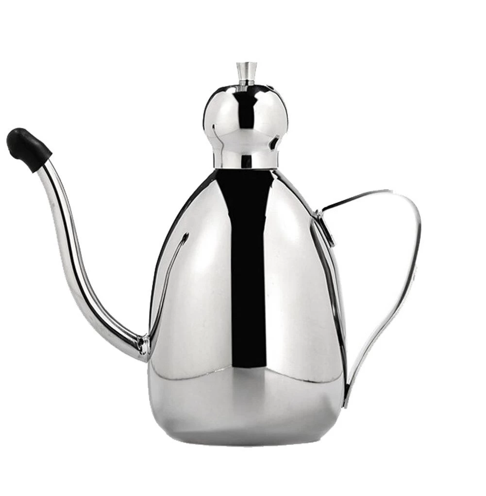 Stainless Steel Olive Oil Can With Drip-free Spout