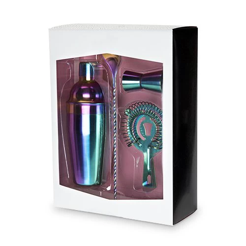 Stainless Steel Rainbow Color Cocktail Shaker Set