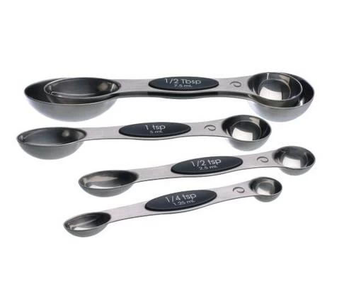 Stainless Steel Set of 5 Progressive Magnetic Measuring Spoons