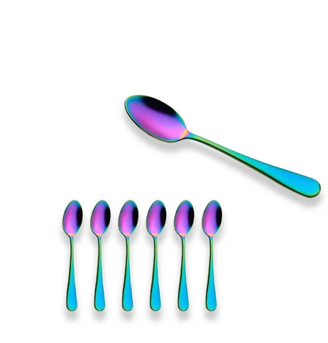 Stainless Steel rainbow spoon supplier china bar spoon manufacturer china Stainless Steel Ice Cream Spoon in china
